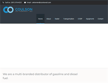 Tablet Screenshot of coulsonoilgroup.com